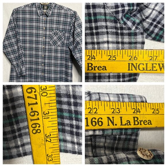 VNT OS Trachten Men XXL EU45/46  Flannel Cotton Navy Green Western Rustic Alpine - Picture 14 of 16